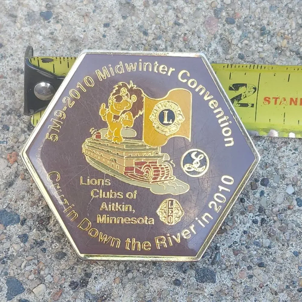 Lions Club 5M9 2010 Midwinter Convention Aitkin Minnesota Riverboat Enamel Pin